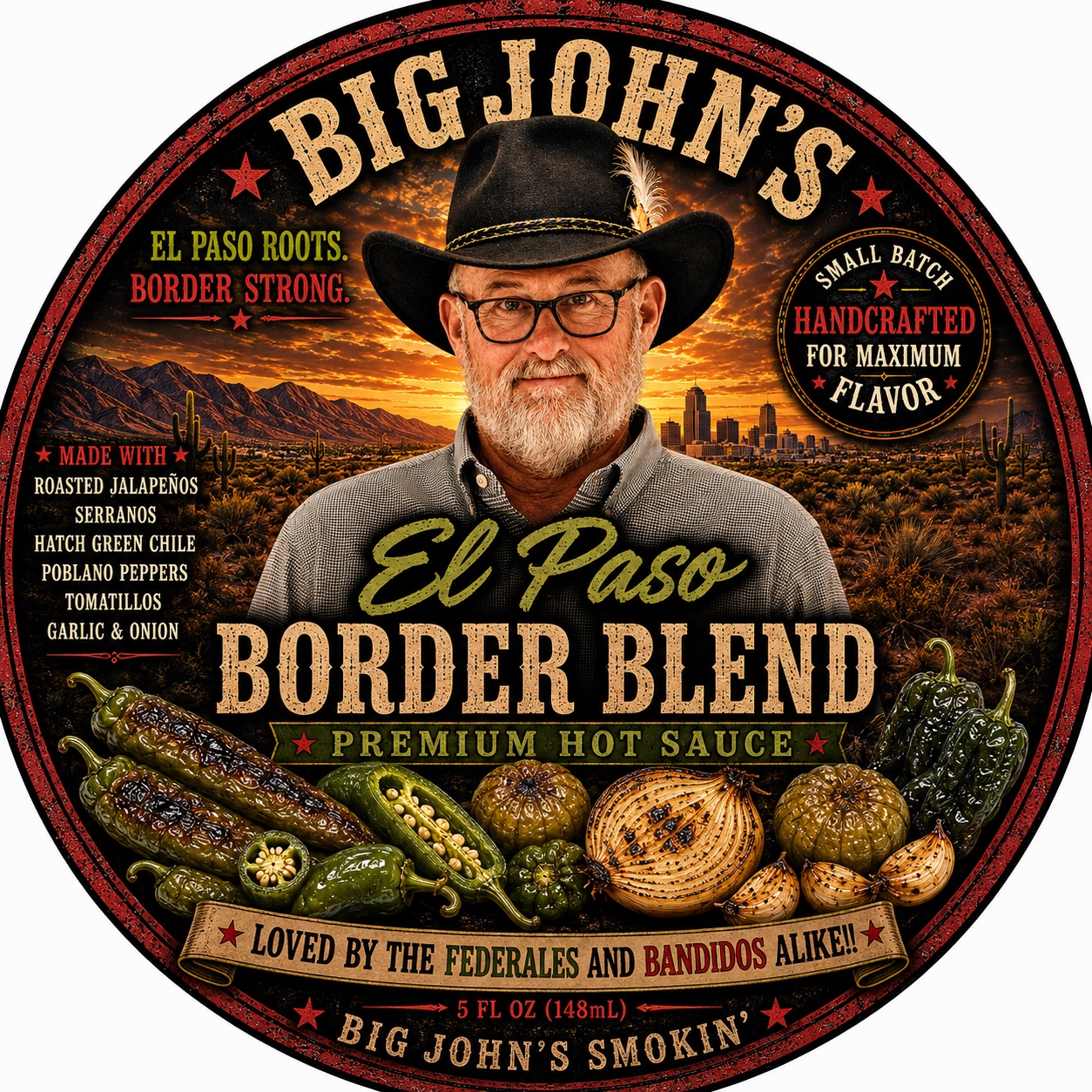 El Paso Border Blend label