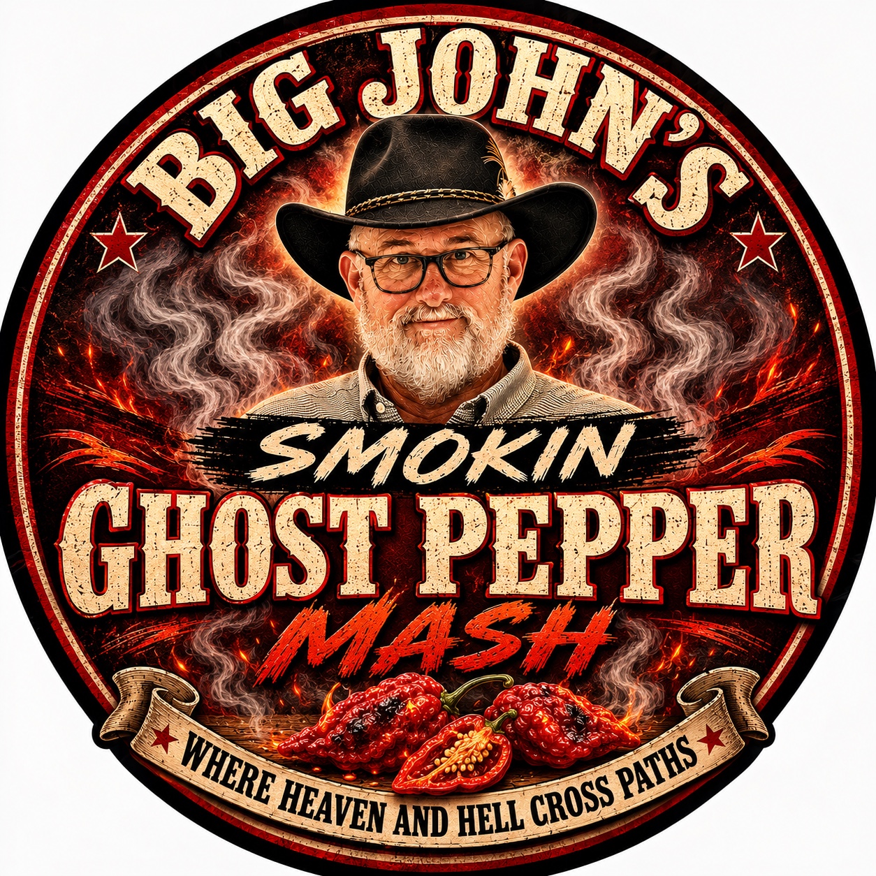 Ghost Pepper Mash label