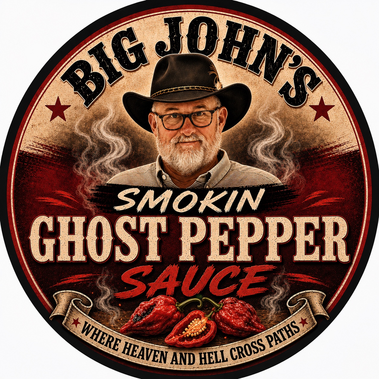 Ghost Pepper Sauce label